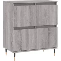 vidaXL Sideboard Grau Sonoma 60x35x70 cm Holzwerkstoff