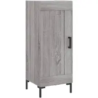 vidaXL Sideboard Grau Sonoma 34,5x34x90 cm Holzwerkstoff