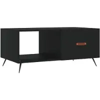 vidaXL Couchtisch Schwarz 90x50x40 cm Holzwerkstoff