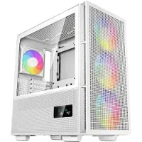 DeepCool CH560 DIGITAL WH, Midi Tower, PC, Weiß, ATX, EATX, micro ATX, Mini-ITX, ABS, Stahl, Gehärtetes Glas, Multi