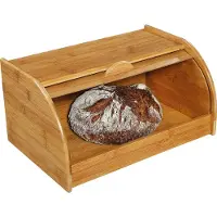Zassenhaus Brotkasten, Brotkiste aus Bambus, Maße ( L x B x H): 40 x 26 x 20 cm