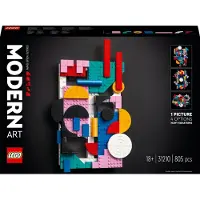 LEGO 31210 ART Moderne Kunst Set, buntes abstraktes Wandbild, Home-Deko für Wohnzimmer oder Schlafzimmer, Basteln für Erwachsene und Jugendliche, Geschenk für Frauen und Männer