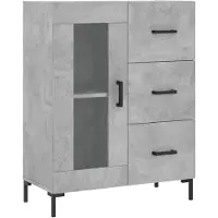 vidaXL Sideboard Betongrau 69,5x34x90 cm Holzwerkstoff