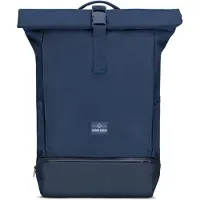 Johnny Urban Allen Large Rucksack Dark Blue Rolltop Laptop Urban Backpack