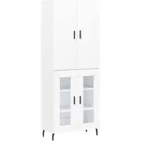 vidaXL Highboard Weiß 69,5x34x180 cm Holzwerkstoff