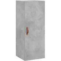 vidaXL Wandschrank Betongrau 34,5x34x90 cm