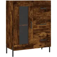 vidaXL Sideboard Räuchereiche 69,5x34x90 cm Holzwerkstoff