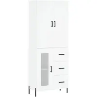 vidaXL Highboard Weiß 69,5x34x180 cm Holzwerkstoff