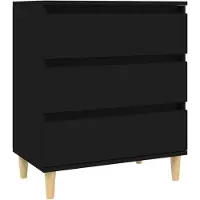 vidaXL Sideboard Schwarz 60x35x70 cm Holzwerkstoff