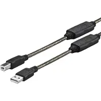 VivoLink PROUSBAB5, 5 m, USB A, USB B, USB 2.0, Schwarz