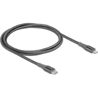 DeLOCK Daten- und Ladekabel USB Type-C zu Lightning für iPhone, iPad und iPod grau 1 m MFi, 1 m, Lightning, USB A, Männlich, Männlich, Grau