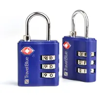 Travel-Blue Tsa-zugelassenes Kofferschloss Mit 3-stelliger Zahlenkombination 2er-pack