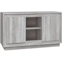 vidaXL Sideboard Grau Sonoma 102x35x60 cm Holzwerkstoff