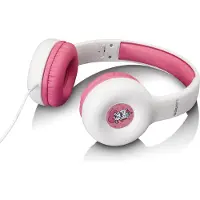 Lenco HP-010PK Kinderkopfhörer 85 dB Begrenzung mit Aufklebern 1,2 m Kabel Pink