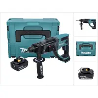 Makita DHR 202 G1J Akku Kombihammer 18 V 2,0 J SDS Plus + 1x Akku 6,0 Ah + Makpac - ohne Ladegerät