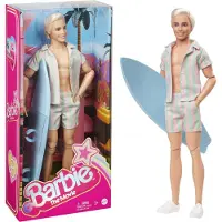 Barbie Signature Die Ken-Puppe zum -Spielfilm trägt ein gestreiftes Strand-Outfit, Modepuppe, Männlich, 3 Jahr(e), Junge/Mädchen, 330,2 mm, 300 g