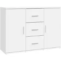 Super Merchant Sideboard Weiß 91x29,5x65 cm Holzwerkstoff