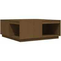 vidaXL Couchtisch Honigbraun 100x101x40,5 cm Massivholz Kiefer
