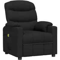 vidaXL Massagesessel Schwarz Stoff