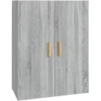 vidaXL Hängeschrank Grau Sonoma 69,5x34x90 cm