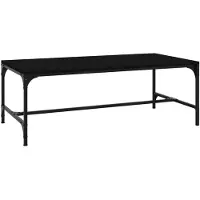 vidaXL Couchtisch Schwarz 100x50x35 cm Holzwerkstoff