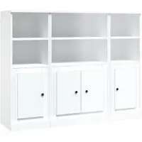 vidaXL Highboards 3 Stk. Weiß Holzwerkstoff