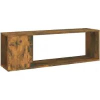 vidaXL TV-Schrank Räuchereiche 100x24x32 cm Holzwerkstoff