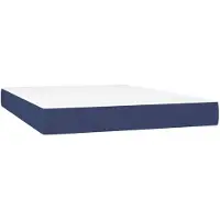 vidaXL Taschenfederkernmatratze Mittel Blau 140x190x20 cm Stoff
