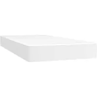 vidaXL Taschenfederkernmatratze Mittel Weiß 80x200x20 cm Kunstleder