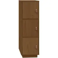 vidaXL Highboard Honigbraun 34x40x108,5 cm Massivholz Kiefer
