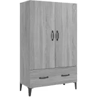 vidaXL Highboard Grau Sonoma 70x31x115 cm Holzwerkstoff