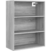 vidaXL Hängeschrank Grau Sonoma 69,5x32,5x90 cm