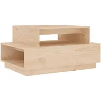 vidaXL Couchtisch 80x55x40,5 cm Massivholz Kiefer