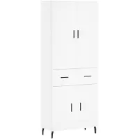 vidaXL Highboard Weiß 69,5x34x180 cm Holzwerkstoff
