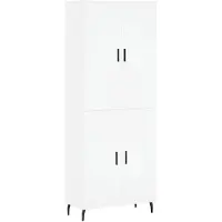 vidaXL Highboard Weiß 69,5x34x180 cm Holzwerkstoff
