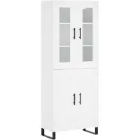 vidaXL Highboard Weiß 69,5x34x180 cm Holzwerkstoff