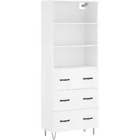 vidaXL Highboard Weiß 69,5x34x180 cm Holzwerkstoff