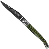 Laguiole En Aubrac Grün Samba L0210SAVIFSJ1 Sambaholz, poliert, Laguiole-Taschenmesser, 10 cm