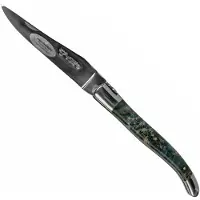 Laguiole En Aubrac Blue Poplar Burl L0212LBPIFSJ1 Pappelholz, poliert, Laguiole-Taschenmesser, 12 cm