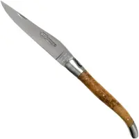 Laguiole En Aubrac 12cm Teakholz handgefeilt L0212LKH/FSB1 Laguiolemesser