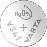 Varta V 341 MF, Einwegbatterie, Siler-Oxid (S), 1,55 V, 1 Stück(e), 15 mAh, Nickel