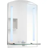 HOMCOM Spiegel mit Licht Badspiegel mit LED Badezimmer Spiegel Wandspiegel Spiegel 834-057