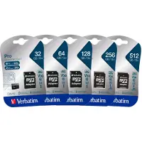 Verbatim 47045, 256 GB, MicroSDXC, Klasse 10, UHS-I, 100 MB/s, 90 MB/s