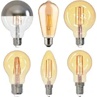 Müller-Licht LED-Rustika, Filament, E27, goldfarben, 7W, 2000K, 650 Lumen