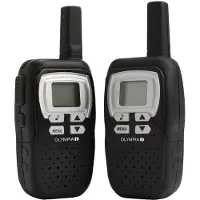 Olympia PMR 1208 Walkie Talkie, 8 km Reichweite, Schwarz