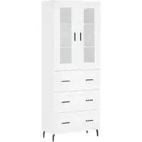 vidaXL Highboard Weiß 69,5x34x180 cm Holzwerkstoff
