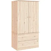 vidaXL Kleiderschrank ALTA 90x55x170 cm Massivholz Kiefer