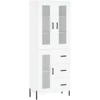 vidaXL Highboard Weiß 69,5x34x180 cm Holzwerkstoff