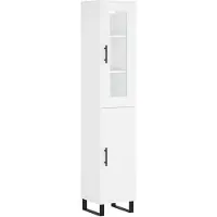 vidaXL Highboard Weiß 34,5x34x180 cm Holzwerkstoff