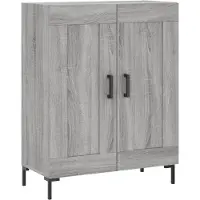 vidaXL Sideboard Grau Sonoma 69,5x34x90 cm Holzwerkstoff